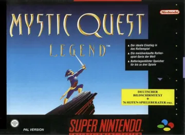 Mystic Quest Legend (Germany) box cover front